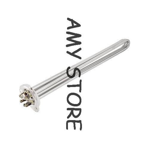 Silver Tone Water Boiler U Type Tubular Heating Heater AC 380V 12KW