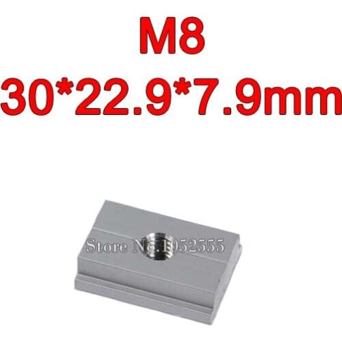 High Quality SET of 10PCS, M8 30*22.9*7.9mm T-Slider for T-slot for Various Woodworking Jigs