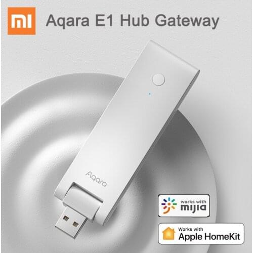 Aqara E1 Hub Zigbee 3.0 USB Smart Gateway Aqara Hub Wireless Zigbee Connect Remote Control for Apple Homekit Control Mi home APP