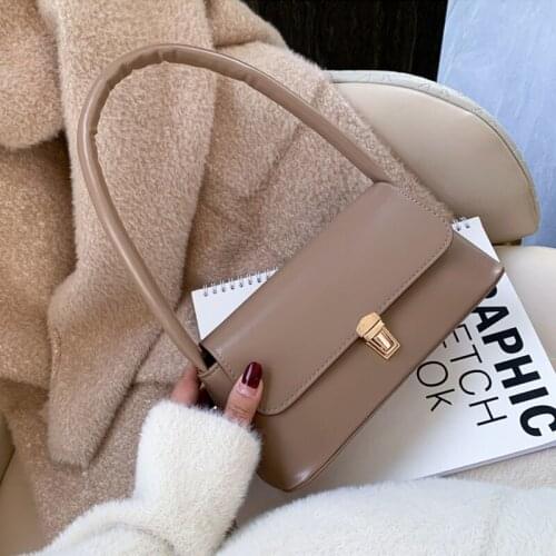 New Womens Handbags Fashion Retro Lock Designer Wild Small Leather Shoulder Bags Casual Female Tote Messenger Bags For Women