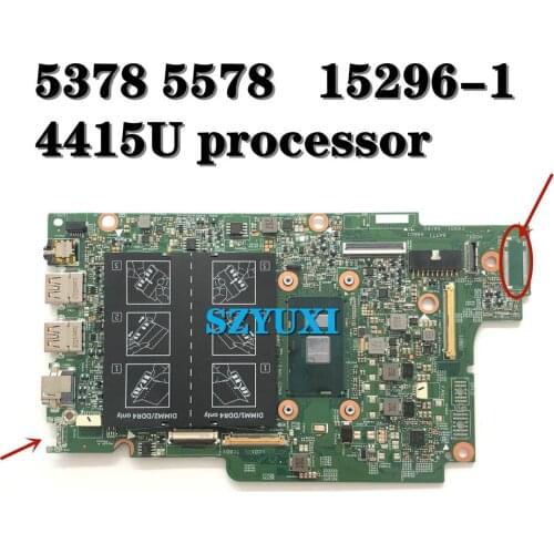 15296-1 X41DX For Dell inspiron 5378 5578 motherboard 4415U processor CN-0N7K0H N7K0H mainboard 100%tested
