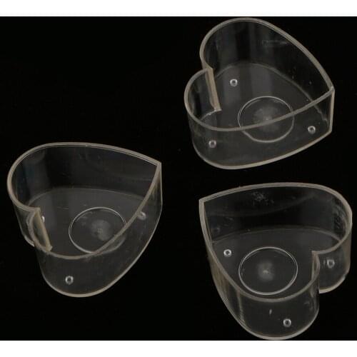 20Pcs Heart Butterfly Clear Tealight Cup Wicks Containers Tealights Scented Candles DIY Mold Accessories for Wedding Decoration
