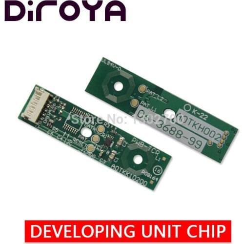 4PCS DV-512 DV512 K C M Y developing unit chip for Konica Minolta Bizhub C221 C281 C7122 C7128 C 221 281 7122 7128 printer reset