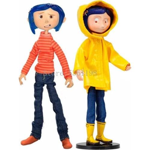 17cm Anime Figure Coraline & the Secret Door Coraline Action Figure Toys Coraline y la puerta secreta Figurine Model Doll Gift