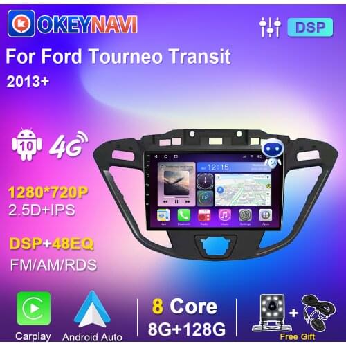 For Ford Tourneo Transit Custom 2013+ Android Car Radio Multimedia DVD Player Carplay Autoradio Navigation GPS Audio for Cars