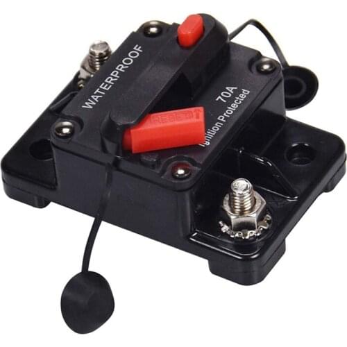 Circuit Breaker Car Auto Boat Stereo Audio Fuze,30-300 Amp Manual Reset Circuit Breaker Car Stereo Fuze Plug