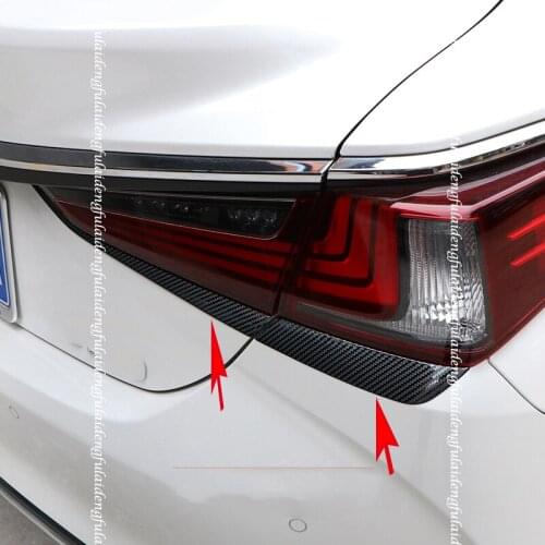 For Lexus ES ES200 260 300H 2018-2021 Carbon fiber taillight Cover Eyebrows Lower Eyelid Eye Lid Brow Car Accessories