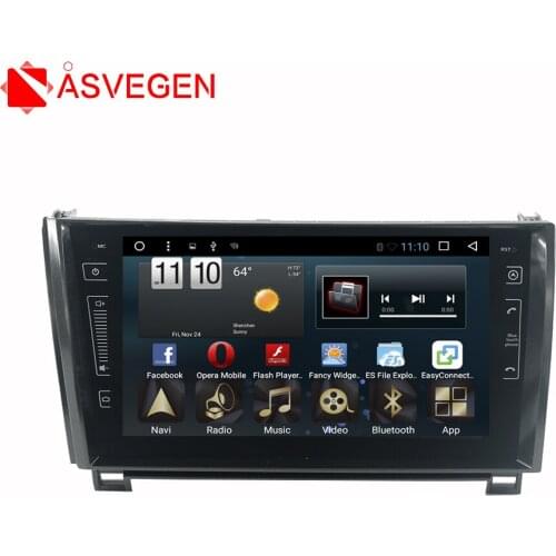 Asvegen Touch Screen Android 7.1 Quad Core Car Multimedia Player GPS Navigation Auto Radio For Toyota Tundra Sequoia 2011-2015