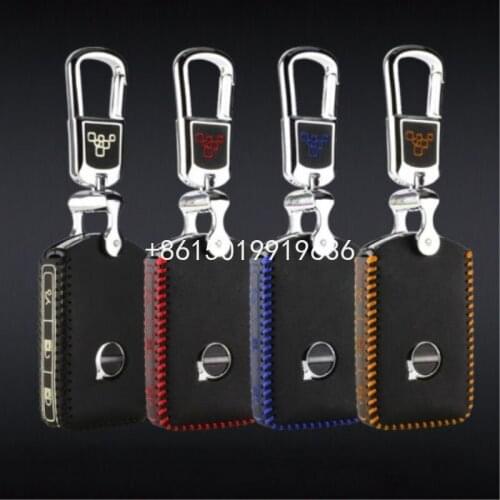 Key case for volvo xc90 2017 s90L t5 t6 2015 2016 t8 s90 2018 XC60 leather car key cover top layer leather