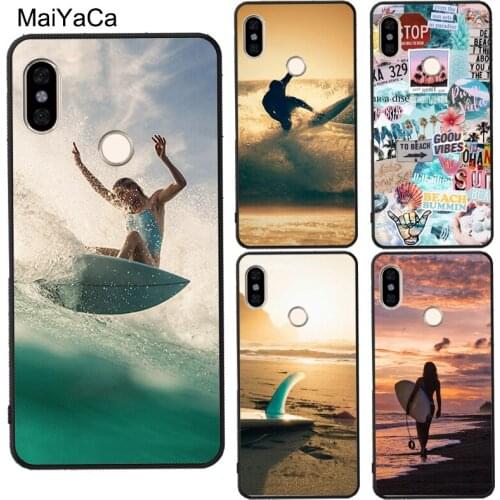 Beach Surf Board Ocean Waves For Xiaomi Mi Note 10 Lite Mi 10 Ultra Case For Redmi Note 8 7 9 Pro 8T 9S 9A 9C POCO X3