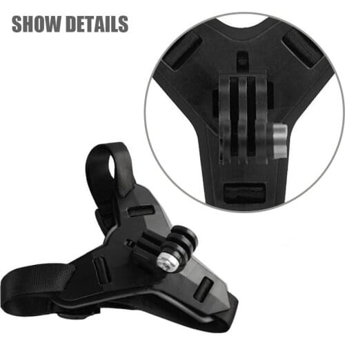Black Suitable for Gopro Helmet Holder Motorcycle Helmet Chin Stand Mount HolderAction Sports Camera Holder Accessory
