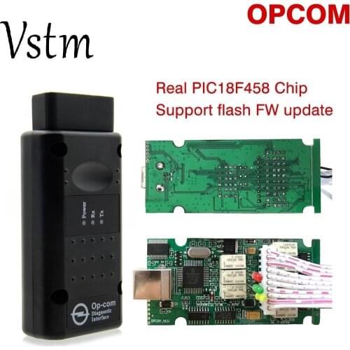 OBD2 OP-COM V1.70 OPCOM for Opel Car Diagnostic Scanner with Real PIC18f458 for Opel OP COM Diagnostic Tool Flash Firmware