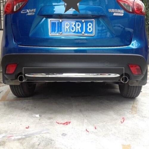 For 2015 2016 Mazda CX-5 CX 5 CX5 Rear Bumper Protector Sill Strip Cargo Bottom Lid Guard Cover Trim ABS Car-Styling Accessory