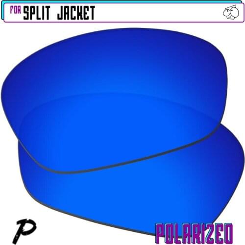 EZReplace Polarized Replacement Lenses for - Oakley Split Jacket Sunglasses - Navy P