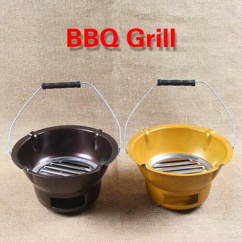 Japanese Style Charcoal Barbecue Grill Thickening Small Stove Home Outdoor Mini BBQ Mud Roast Meat Charbroiler Tool Bbq Grill