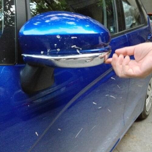 ABS Chrome for Honda City 2015 2016 2017 2018 Accessories Car Rearview Mirror frame pillar Decorations Cover trim