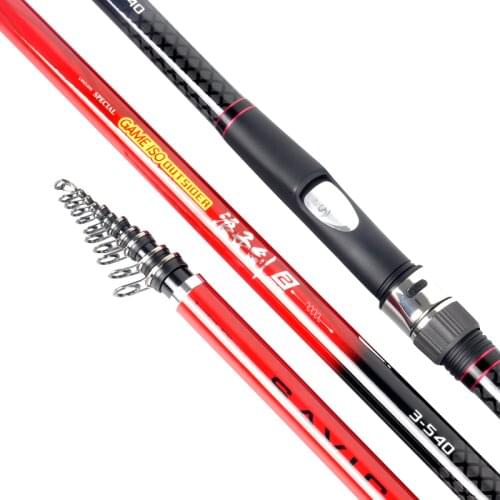 Imported High Carbon Rocky Fishing Rod Super Hard Hand Sea Dual-use Long Telescopic Fishing Rod Lure Fishing Cane Olta Pesca