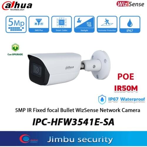 Dahua POE 5mp ip camera IPC-HFW3541E-SA IR 50M Built-in IR LED 1/2.7” CMOS image sensor IP67 protection dahua HFW3541E-SA