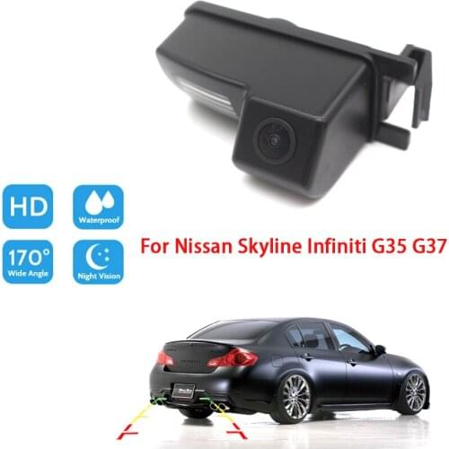 Car Rear View Camera For Nissan Skyline Infiniti G35 G37 CCD Full HD Night Vision Car Reverse Parking Camera high quality RCA