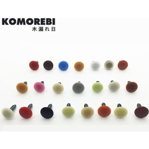 KOMOREBI Plastic Flat Head Screw Cap Cove 200pcs/set 25 colors