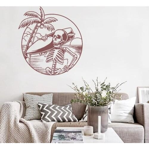 Summer Wall Stickers for Living Room Surf Wallpapers Decal Decal Paper Custom Color Environmental Protection Affordable Z201