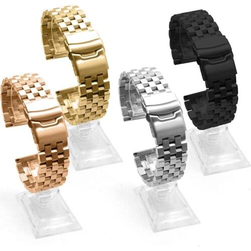 Metal watch band 18mm 20mm 22mm 24mm tank diving watchband quartz watch strap mechanical watch straps