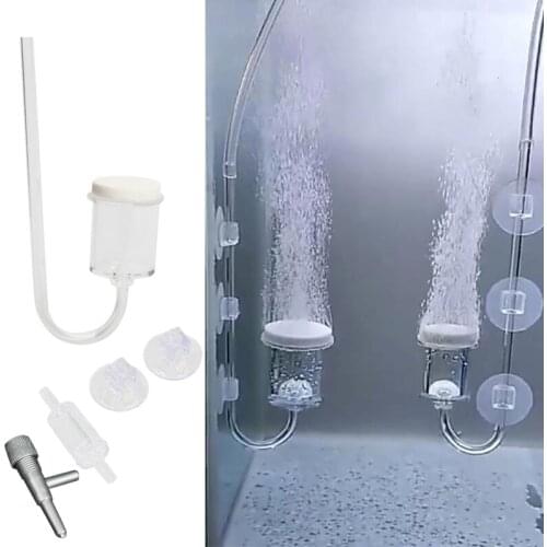 CO2 Diffuser Atomizer High Transparent Plastic Increasing Saturation of CO2 2 Sizes S/L for Different Size of Aquarium