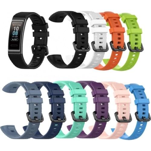 Sport silicone watchband for Huawei Band 3 / Band 3 Pro / Band 4 Pro wristband Replacement Original soft fashion strap Bracelet