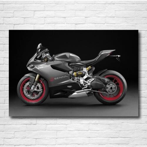 Superbike 1199 Panigal Sport Muscle Motorcycle Canvas Wall Art Posters and Prints DIY Framed Paintings for Living Room Decor