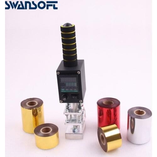 SWANSOFT handheld IPPC branding machine wood machine trademark marking machine with hot stamping paper and custom logo mold
