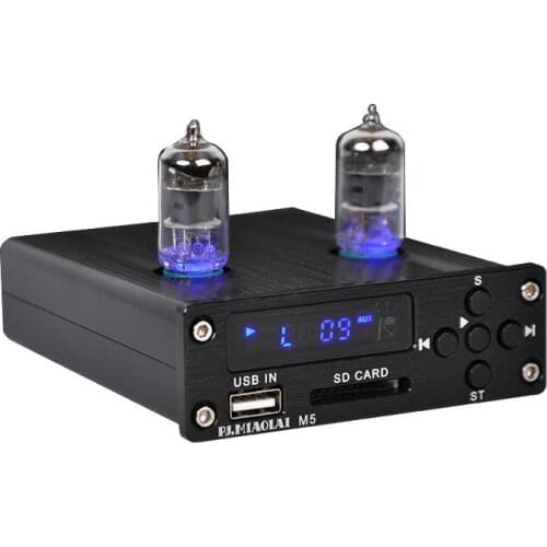 SENGTERBELLE M5 HIFI 6J1 Tube Preamplifier SP3306AL High Quality Lossless Music Player Remote Preamp