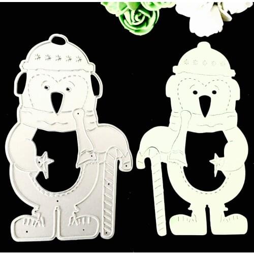YINISE Metal Cutting Dies For Scrapbooking Stencils SNOWMAN DIY PAPER Album Cards MAKING Embossing Folder Die CUT CUTS Cutter