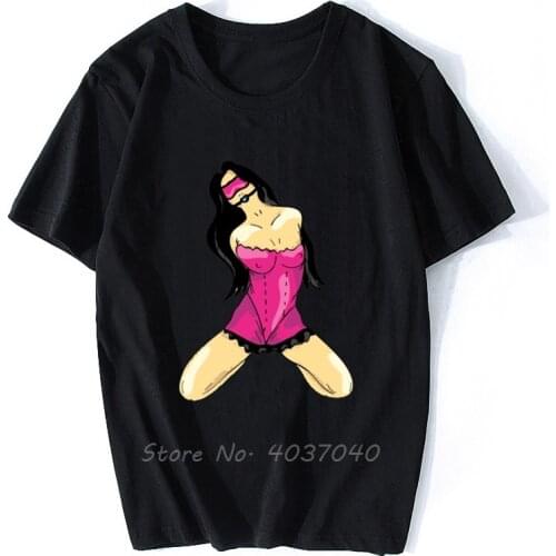 Funny T Shirts Fashion Mens Summer T-shirt Men Printed Funny T-shirts Mens T-shirt Girl BDSM Cotton Tshirt Tees