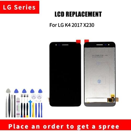 For LG K4 2017 X230 X230DSF X230K LCD Display Touch Screen Digitizer Assembly For LG K4 2017 lcd Screen with Disassembly tools