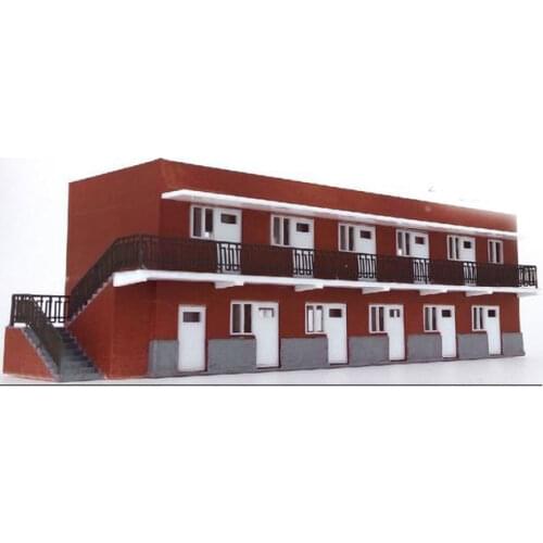 1:87 Model Train Railway Depot Locomotive Section 2 DIY Storey Building Ho Scale Arquitectura Suitable Sand Table