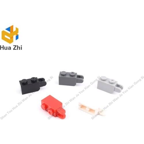 Building Blocks Parts 30365 10PCS Hinge Brick 1 x 2 Locking with 2 Fingers Vertical End, 9 Teeth LEGOING MOCS Education