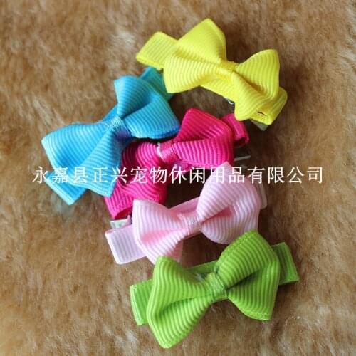 100pcs/lot Special pet dog into a variety of multi-color BB clip hairpin head flower ornaments