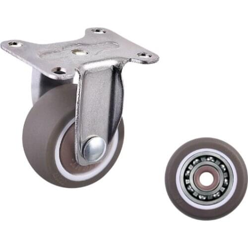 4pcs/set Universal Mute Wheel 1.5" Replacement Office Chair Swivel Caster Rubber Heavy Directional Wheel