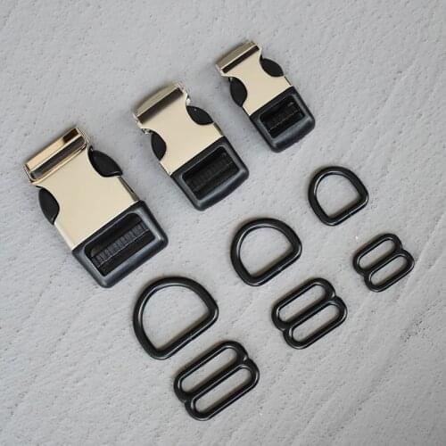 50 Sets 15/20/25mm Plastic Side Release Buckle For Bag Dog Collar Paracord Bracelet Bag Backpack Strap Webbing