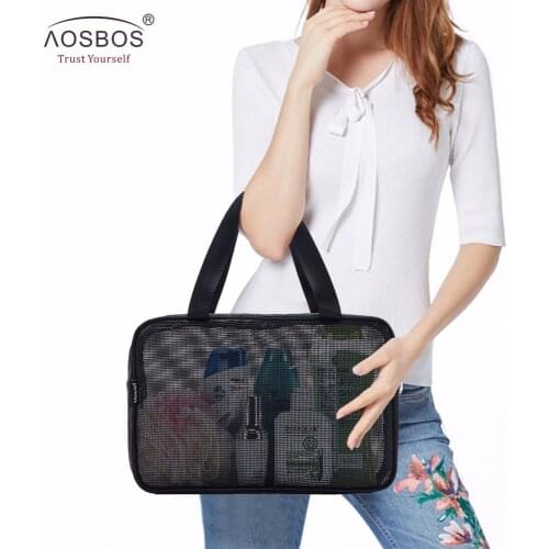 Aosbos Fabric Cosmetic Bags