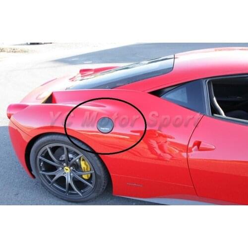 Car Accessories Dry Carbon Fiber Fuel Cap Cover Fit For 2010-2014 F458 Italia Coupe & Spider Fuel Cap Cover