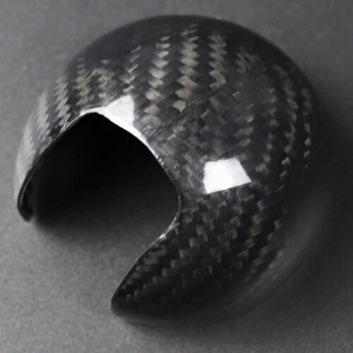 Carbon Fiber Car Decals Gear Knob Head Cover For Audi A3 S3