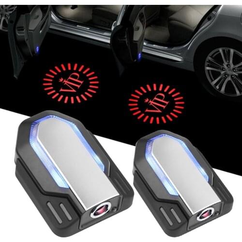 2Pcs Wireless Door Logo Led Welcome Light Projection Lamp For Audi BMW Mercedes-Benz VW Honda Toyota Car Door Projector Light
