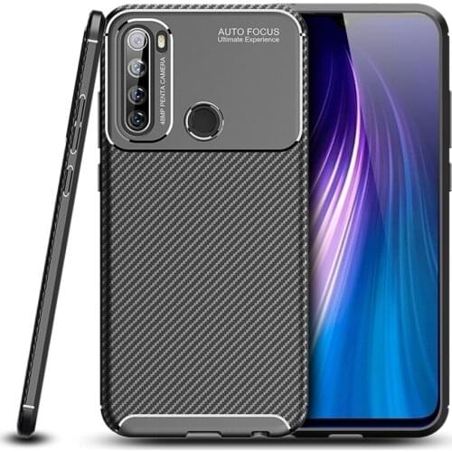 Redmi Note 8T Carbon Fiber Cover For Xiaomi Redmi Note 8T Case Luxury Soft TPU Slim Silicone cover For Redmi Note 8T Phone Case