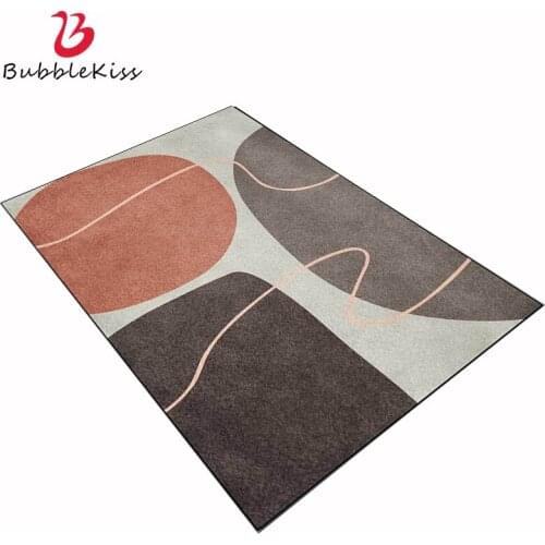Bubble Kiss Boy Bedroom Decoration Carpet European Geometric Color Bedside Rug Modern Living Room Carpet Polyester Floor Mat Rug
