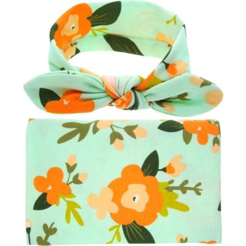 Childrens Headband and Scarf Sets Elastic Hair bands Turban bows Headwear