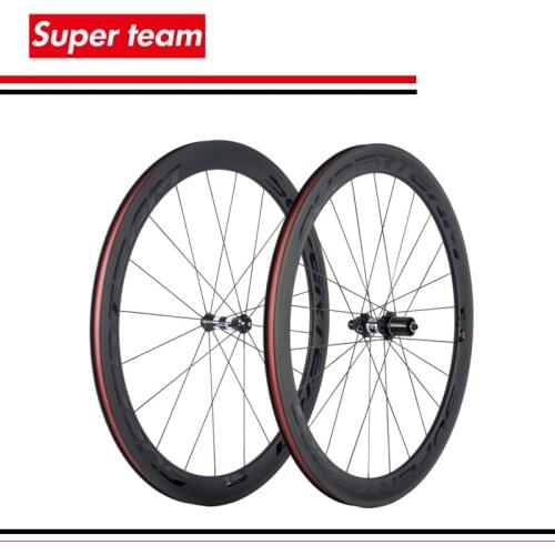 Superteam 700c carbon wheelset 50mm carbon clincher road bike wheels UD Matte Internal Nipples