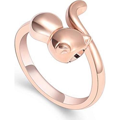 K001 Cremation Jewelry Ring for Ashes Adjustable Cute Cat Urn Rings for Pet Ashes Cremation Urn Keepsake Memorial Ring for Women
