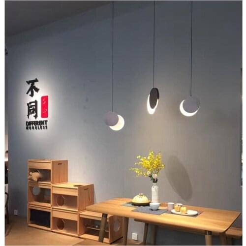 Staircase chandelier modern minimalist villa atmosphere Nordic living room creative personality restaurant revolving lamps