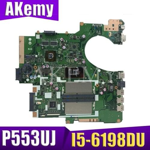 NEW! For ASUS P553UJ P553UF PRO553U PRO553UJ P553U Original Mainboard Laptop Motherboard test ok W/ I5-6200U/6198U GT920M/2GB